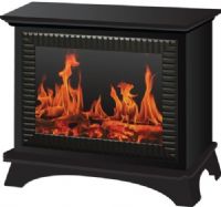 Frigidaire BMSF-10311 model Boston Metallic Floor Standing Electric Fireplace, 750/1500 Watts, 2500/5000 Heat BTU Dual heating setting, Cast-iron design standing electric fireplace, Realistic logwood flame effect, Flames operate with and without heat, Cool-touch housing, Built-in overheat protection, Adjustable flame brightness, Portable design, UPC 859423003118 (BMSF10311 BMSF-10311 BMSF 10311) 