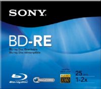 Sony BNE50RH Recordable Dual Layer Disc, 50 GB Storage Capacity, 46 Hour Maximum Recording Time, 2x Maximum Write Speed, BD-RE DL Media Formats, 120mm Form Factor, UPC 027242699410 (BNE50RH BNE-50RH BNE 50RH) 