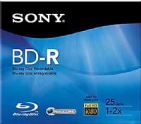 Sony BNR25R3H/2 Blu-Ray Recordable Media, 25 GB Storage Capacity, 6x Maximum Write Speed, BD-R Media Formats, AccuCORE Features, 120mm Form Factor, UPC 027242689381 (BNR25R3H2 BNR25R3H-2 BNR25R3H 2) 