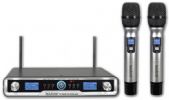Boytone BT-48UM Pro Dual UHF Wireless Digital Metal Microphone-Base System, 100 Channels, 2 Handheld Dynamic Professional Cordless Mics, For Presentation Church, Events, With Aluminum Carrying Cases; Dual Channel Wireless Microphone System; UHF Fixed Dual Frequency Wireless Microphone Receiver; Two (2) Handheld Dynamic Metal Transmitter Microphones; UPC 643307992229 (BOYTONE COSTTAG BT-48UM BT 48UM BT48UM) 