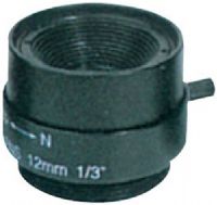 Bolide Technology Group BP0002-12 Fixed CCD Len 12mm, 1.6F Aperture, design for 1/3" or 1/4" CCD Camera, Angel of View (HOR) 22.1º, M.O.D (m) 0.1 (BP000212 BP0002 12 BP0002) 