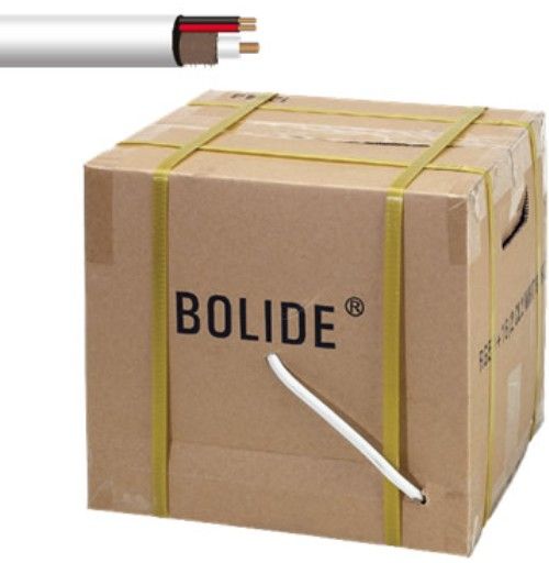 Bolide Technology Group BP0033 Professional Grade Siamese Cable 500FT, Solid bare copper center conductor, 95% coverage shield, Foam polyethylene dielectric, CM/CL2 rated PVC jacket, Sequential foot marking, UL listed (BP-0033 BP 0033)