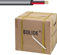 Bolide Technology Group BP0033-18-2black UL Listed 18/2 Cable, Black Color, 18AWG/2 Wires, Unshielded Wire, UL Listed, Two conductors (BP0033182black BP0033 18 2black BP0033-18) 