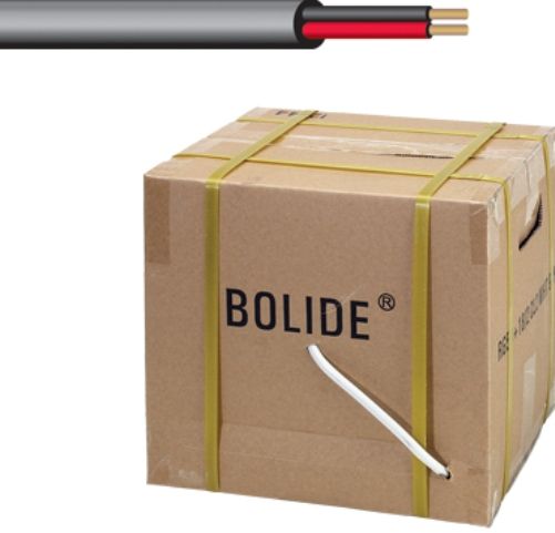 Bolide Technology Group BP0033-18-2black UL Listed 18/2 Cable, Black Color, 18AWG/2 Wires, Unshielded Wire, UL Listed, Two conductors (BP0033182black BP0033 18 2black BP0033-18)