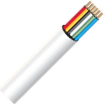 Bolide Technology Group BP0033/22-6 Professional Grade Audio, Security & Alarm Cable, White, 1000 ft. Length, Specifically designed for alarm systems, 3 Pair, 22AWG/6, BCC Conductor, PVC Jacket, UL listed (BP0033226 BP0033-22-6 BP0033/26 BP0033-226 BP0033)