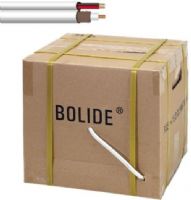 Bolide Technology Group BP0033C White Professional Grade Zip Cable 500FT, Solid bare copper center conductor, 128 wires 95% coverage shield, Foam polyethylene dielectric, CM/CL2 rated PVC jacket, Sequential foot marking, UL listed (BP-0033C BP 0033C) 
