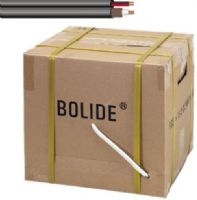 Bolide Technology Group BP0033CB Black Professional Grade Zip Cable 500FT, Solid bare copper center conductor, 128 wires 95% coverage shield, Foam polyethylene dielectric, CM/CL2 rated PVC jacket, Sequential foot marking, UL listed (BP0033-CB BP0033 CB) 