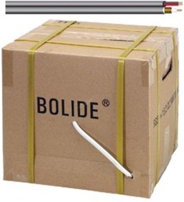 Bolide Technology Group BP0033-CB1000 Professional Grade Zip Cable 1000 Ft., Black, Solid bare copper center conductor, 128 wires 95% coverage shield, Foam polyethylene dielectric, CM/CL2 rated PVC jacket, Sequential foot marking, UL listed, Ideal for composite video, RGBHV video, component video and even surveillance systems (BP0033CB1000 BP0033 CB1000 BP0033/CB1000)
