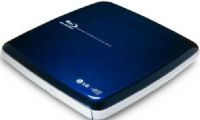 LG BP06LU10 Super Multi Blue Slim Portable Blu-ray Disc Rewriter, Burst Transfer Rate 480 Mbps, LightScribe Direct Disc Labeling, 6x BD-R Read/Write Speed, Blu-ray Disc, DVD, CD Family Read/Write Compatible, 4MB Buffer Under-run Prevention Function Embedded, External Connects via USB 2.0, Silent Play, Jamless Play, RoHS Compliant (BP-06LU10 BP 06LU10 BP06-LU10 BP06LU-10) 
