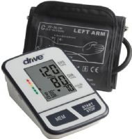 Drive Medical BP3400 Automatic Deluxe Blood Pressure Monitor, Upper Arm, WHO Classification, Irregular Heart Beat Detection, One Touch Operation, Large Easy-to-Read Screen, Date & Time Display, Pulse Rate Indicator, Digital Error Messages, 2 Months Battery Duration, 4 - AA Batteries, 2.45" Display Screen Length, 1.81" Display Screen Width, 50° to 104° F Operating Temperature, -4° to 131° F Storage Temperature, UPC 822383584249 (BP3400 BP-3400 BP 3400) 