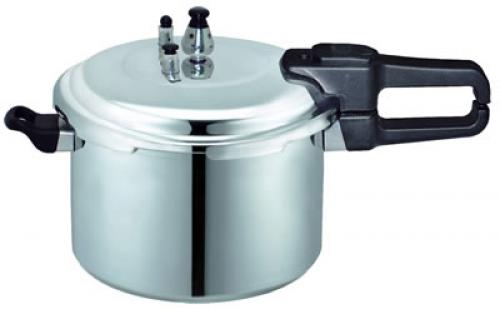 Brentwood Appliances BPC-105 5.5 Liter Pressure Cooker; Aluminum, Durable Aluminum Body, 3 Safety Valves, Addional Safety Valve Lock, Dual Grip Handles, Pressure Regulator, Lightweight, Item Weight: 5.0 lbs, Item Dimension (LxWxH): 17 x 10 x 9, Colored Box Dimension: 16 x 11 x 9, Case Pack: 4, Case Pack Weight: 22 lbs, Case Pack Dimension: 22.5 x 17 x 19, Availability: Please Call or Email Us for Details (BPC105 BPC-105 BPC-105)