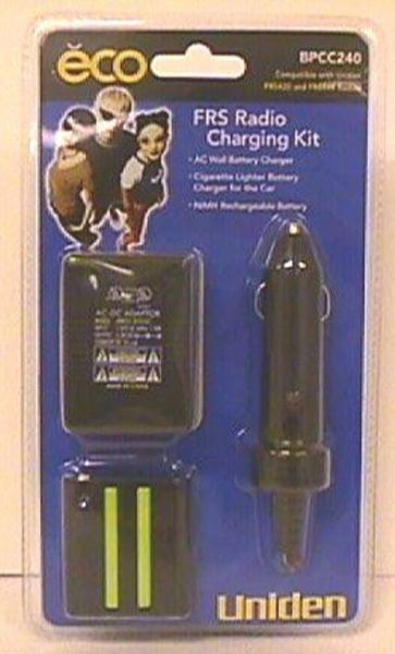 Uniden BPCC240 AC/DC charger with battery, fits FRS420/440 (BPCC240 BPCC-240)