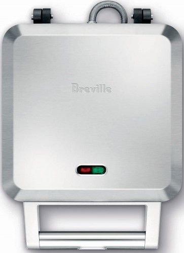 Breville BPI640XL Refurbished The Personal Pie Maker, High power 1200 watt baking element, Stainless steel housing, Non-stick coates die cast cooking plates, 4 individual pies baked evenly in as 10 minutes, Pastry Cutter, Pastry press, Power On and ready Lights, Edge crimper seals the pie with decorative trim, Locking latch, Horizontal and vertical storage, Cord wrap, UPC 021614054197 (BPI-640XL BPI 640XL BPI640-XL BPI640 XL XXBPI640XL)