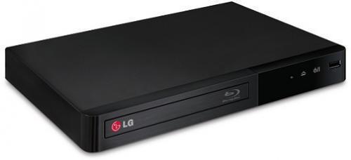 LG BPM34 Smart Blu-ray Disc Player, 1080p Upscaling, Noise Reduction, NTSC<=>PAL Conversion, Deep Color, xvYCC, Video Enhancement, Dolby Digital, Dolby Digital Plus, Dolby TrueHD, DTS 2.0+Digital Out, DTS-HD Master Audio, COMPATIBILITY, HDMI Output 1 (rear), USB 1 (front), Remote Control, Batteries, Power Consumption 12W, Product Weight 2.2 lbs, UPC 719192593794 (BPM34 BPM-34 BP-M34)