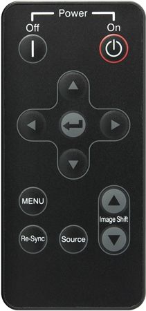 Optoma BR-1002N Secondary Convenience Small Remote Fits with HD82, HD8200 and HD808 Projectors, Dimensions 6