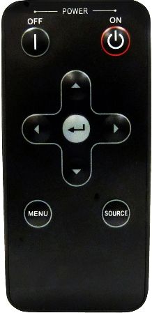 Optoma BR-1004N Secondary Convenience Small Remote Fits with HD86 and HD8600 Projectors, Dimensions 6