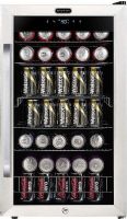 Whynter BR-1211DS Beverage Refrigerator with Digital Control and Internal Fan, 121 Can Capacity, 1 Number of Doors, 4 Number of Shelves, 1 Number of Temperature Zones, 19" Cooler Width, 18.25" Depth - Excluding Handles, 20" Depth - Including Handles, 16.75" Depth - Less Door, 35" Depth With Door Open 90 Degrees, 33" Height to Top of Door Hinge, Freestanding installation - proper clearance required, UPC 852749006337 (BR-1211DS BR 1211DS BR1211DS) 