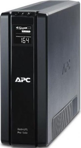 APC American Power Conversion BR1500G Back-UPS Pro, AC 120 Input Voltage, AC 88 - 139 Input Voltage Range, 50/60 Hz Frequency Required, NEMA 5-15 Input Connectors Power, AC 120 - 50/60 Hz Output Voltage, 5 x power NEMA 5-15 - surge, 5 x power NEMA 5-15 - UPS and surge Power Output Connectors Details, 865 Watt / 1500 VA Power Capacity, Network - RJ-45 Cable TV/satellite/antenna Dataline Surge Protection (BR1500G BR-1500G BR 1500G)