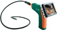 Extech BR250 Video Borescope/Wireless Inspection Camera (9mm diameter/1m cable, 110V adaptor), Detachable wireless 3.5" color TFT LCD display can be viewed from a remote location up to 32ft (10m) from the measurement point, Captured video and still images with date/time stamp can be played back on the wireless monitor or your PC, UPC 793950632505 (BR-250 BR 250) 