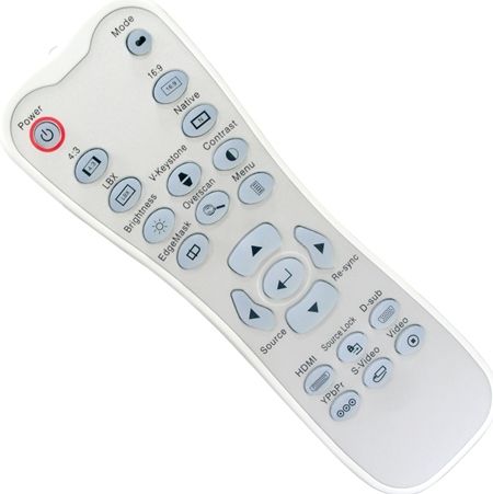 Optoma BR-3039B Backlit Remote Control Fits with HD65 and HD640 Projectors, Dimensions 6