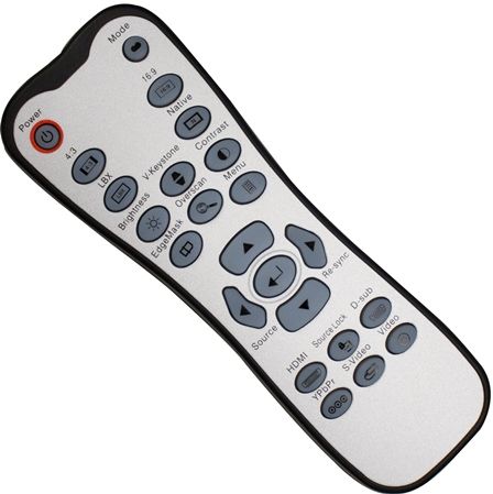 Optoma BR-3045B Remote Control with Backlight Fits with HD700X and GT7000 Projectors, Dimensions 6