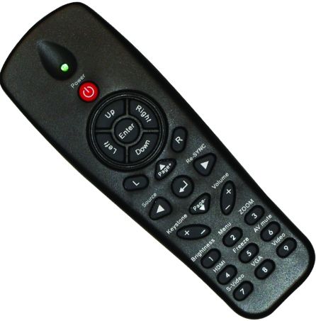 Optoma BR-3047N Remote Control Fits with EW536, TW536, PRO350W and PRO360W Projectors, Dimensions 6