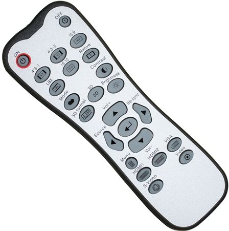 Optoma BR-3059N Remote Control Fits with GT750 and GT750E Projectors, Dimensions 6