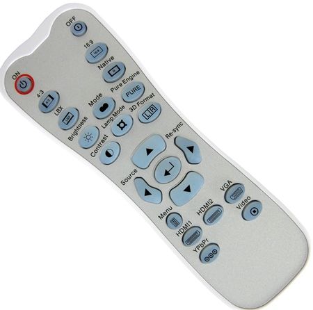Optoma BR-3060B Remote Control with Backlight Fits with HD33 Projector, Dimensions 6