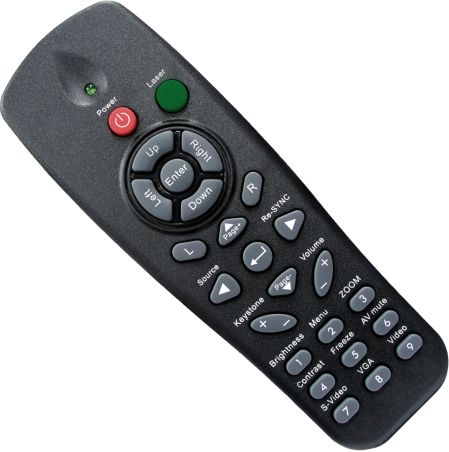 Optoma BR-5023L Remote Control with Laser & Mouse Function Fits with TS725, TX735, ES520 and EX530 Projectors, Dimensions 6