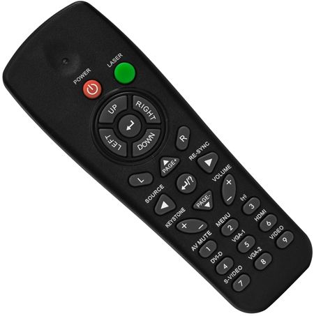 Optoma BR-5029L Remote Control with Laser & Mouse Function Fits with TX765W and TW766W Projectors, Dimensions 6
