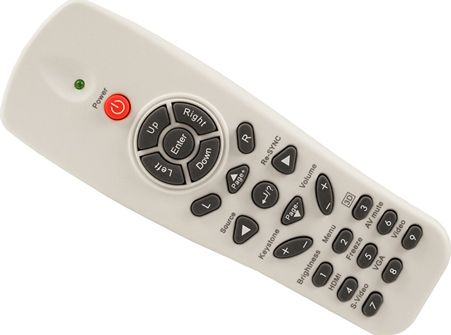Optoma BR-5035N Remote Control with Mouse Function Fits with TW675UST-3D, TW675UTi-3D, TW675UTiM-3D, TX665UST-3D, TX665UTi-3D, TX665UTiM-3D, TX565UT-3D and TW610STi Projectors, Dimensions 6