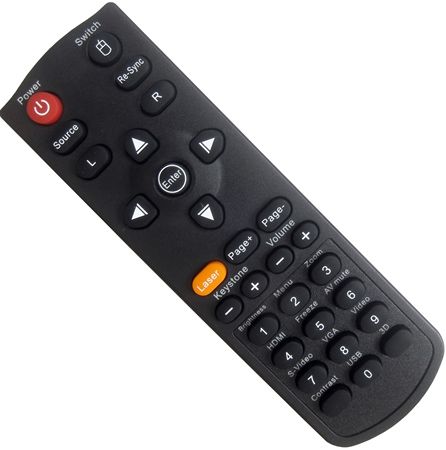 Optoma BR-5038L Remote Control with Laser & Mouse Function Fits with ZX210ST and ZW210ST Projectors, UPC 796435031350 (BR5038L BR 5038L BR5038-L BR5038)
