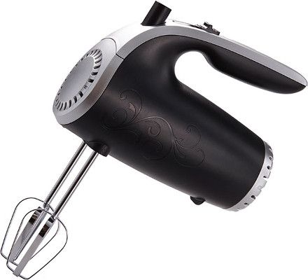 Brentwood Appliances HM-48B Kitchen Essential Hand Mixer 5 Speed, Black Color, Lightweight Ergonomic Design, Powerful 150 W Motor, Beater ejection button for easy cleaning, Durable and Dishwasher safe beaters, Weight 1.70 lbs, UPC 812330021880 (BRENTWOODHM48B BRENTWOOD-HM-48B BRENTWOOD HM 48B HM48B)
