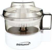 Brentwood J-15 Citrus Squeezer Juicer Extractor, 500 ml Capacity, Bi-Directional Movement for more Effective Juicing, Plastic Dust Cover, 20 Watt Motor, Juice Strainer Traps Pits and Pulp, Non-skid Base, Detachable Pitcher for Easy Pouring, Removable Parts for Easy Cleaning, cUL Approval, UPC 710108001013 (BRENTWOODJ15 BRENTWOOD-J15 J15 J 15) 