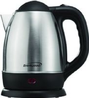 Brentwood Appliances KT-1780 Stainless Steel Electric Cordless Tea Kettle, Brushed Stainless Steel Finish, 1.5 Liter Capacity, BPA FREE, Auto Shut Off when Boiling or Dry, Overheat Shut Off, Illuminated Power Indicator, Kettle Lifts Off Base for Cord-Free Use, Dimensions 7.75" x 6" x 8.5", Weight 2 lbs, UPC 857749002068 (BRENTWOODKT1780 BRENTWOOD-KT-1780 BRENTWOOD KT1780 KT 1780) 
