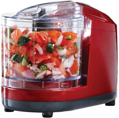 Brentwood Appliances MC-108R Kitchen Essential Mini Chopper, Red Color, Large 1.5 cup capacity, Powerful 50 W Motor, One-Touch operation, Durable Stainless Steel Blades, Safety Interlock Lid, BPA Free Cup and Lid, Dishwasher safe parts, Slip Resistant Rubber Free, Weight 1.85 lbs, UPC 812330021842 (BRENTWOODMC108R BRENTWOOD-MC-108R BRENTWOOD MC108R MC 108R)