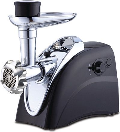Brentwood Appliances MG-400BK Meat Grinder, Black Color, Professional-Grade Grinder, Powerful 400 Watt Motor, Heavy Duty Stainless Steel Cutting Blades, Internal circuit breaker for safety, Rubber feet to ensure stability, Weight 11 lbs, UPC 812330021736 (BRENTWOODMG400BK BRENTWOOD-MG-400BK BRENTWOOD MG400BK MG 400BK)