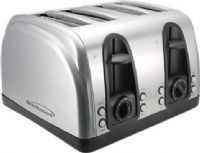 Brentwood Appliances TS-445S Four Slice Elegant Toaster, Slide-out crumb tray for easy cleaning, Four Slice Toaster, LED backlit buttons for convenient operation, Toast lift for easy removal of smaller breads, Brushed stainless steel finish, Dimensions 11.5"L x 10.25"W x 7.25"H, Weight 3.5 lbs, UPC 181225804458 (BRENTWOODTS445S BRENTWOOD-TS-445S BRENTWOOD TS445S TS 445S) 