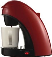Brentwood Appliances TS-112R Single Cup Coffee Maker, Red Color, Single Serve Coffee Maker, Porcelain Mug and Measuring Spoon Included, Removable Brew Basket and Filter Holder, Removable Drip Tray, Easy Access Water Tank, Dimensions 8.5"L x 6.5"W x 9"H, Weight 2.5 lbs, UPC 181225100642 (BRENTWOODTS112R BRENTWOODTS-112R BRENTWOODTS 112R BRENTWOOD TS 112R BRENTWOOD-TS-112R TS112R) 
