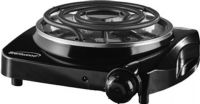 Brentwood Appliances TS-306 Electric 1200W Single Burner, Black Color, Adjustable Thermostat Control, Power Indicator Light, Durable Stainless Steel heating element, Non-skid Rubber Feet, Easy to Clean Surface and Drip Pan, Heats up to 600 Degrees, Dimensions 10.5"L x 4"W x 10.5"H, Weight 2.5 lbs, UPC 812330021170 (BRENTWOODTS306 BRENTWOOD-TS-306 BRENTWOOD TS306 TS 306) 