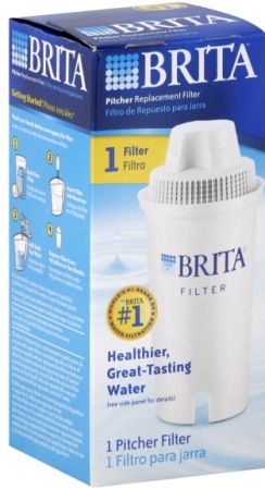 Brita 35501 Pitcher Filter Replacement Cartriged, 1 Single Filter, UPC 060258355017, Long Lasting, Eliminates 99 percent of lead; Reduces chlorine, bad tastes, odors and sediment; Prevents bacteria growth in filter, Reduces sediment and water hardness, Each filter has a 40-gallon capacity, Certified by NSF International; USed activated carbon as well as an ion exchange resin (BRITA35501 BRITA-35501 35-501 355-01)