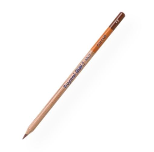 Bruynzeel 880545K Design Colored Pencil Havana Brown; Bruynzeel Design colored pencils have an outstanding color-transfer and tinting strength; Made from high-quality color pigments; Easy to layer colors; 3.7mm core; Shipping Weight 0.16 lb; Shipping Dimensions 7.09 x 1.77 x 0.79 inches; EAN 8710141082941 (BRUYNZEEL880545K BRUYNZEEL-880545K DESIGN-880545K DRAWING SKETCHING)