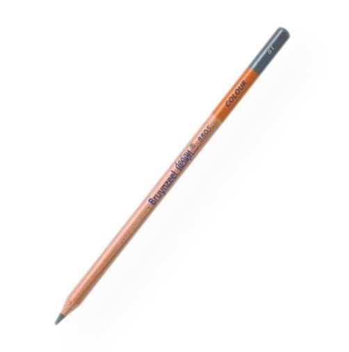 Bruynzeel 880581K Design Colored Pencil Mid Brown Grey; Bruynzeel Design colored pencils have an outstanding color-transfer and tinting strength; Made from high-quality color pigments; Easy to layer colors; 3.7mm core; Shipping Weight 0.16 lb; Shipping Dimensions 7.09 x 1.77 x 0.79 inches; EAN 8710141083146 (BRUYNZEEL880581K BRUYNZEEL-880581K DESIGN-880581K DRAWING SKETCHING)