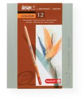Bruynzeel 8805H12 Design Colored Pencil 12-Set; These colored pencils are made from quality materials with Dutch craftmanship; Light cedar wood casings for best sharpening; Pencils are glued in a two part process to ensure casing strength; The core is made from extremely lightfast, select pigments and a liquid wax binder for pure pigmentation, extreme blendability, and no wax bloom; EAN 8710141082576 (BRUYNZEEL8805H12 BRUYNZEEL-8805H12 DRAWING SKETCHING PAINTING) 