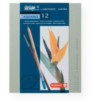 Bruynzeel 8835H12 Design Aquarel Watercolor Pencil 12-Set; These watercolor pencils are made from quality materials with Dutch craftmanship; Light cedar wood casings for best sharpening; Pencils are glued in a two part process to ensure casing strength; The core is made from extremely lightfast, select pigments and a liquid wax binder for pure pigmentation, extreme blendability, and no wax bloom; EAN 8710141083177 (BRUYNZEEL8835H12 BRUYNZEEL-8835H12 DRAWING SKETCHING PAINTING) 