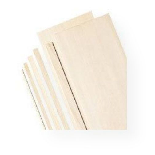 Alvin BS1125 Balsa Wood Sheets 1/4