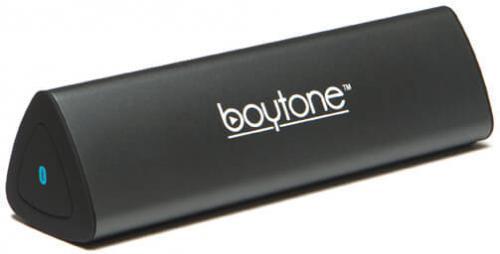 Boytone BT-120GR Portable Bluetooth Speaker; Two custom-designed drivers with dedicated amplifiers; Anodized Aluminum Body - Compact and Light Casing; Control from anywhere with your smartphone, tablet or PC/Mac; Bluetooth Connectivity; Mobile Phone Speaker with Voice Command Dial; 3.5mm Aux Input; Micro USB extended 8mm tip; V3.0+EDR Bluetooth Technology; Profile supports: HSF, HFP, A2DP, AVRCP; Transmission Distance: 10 meters/33 feet; UPC  642014746743 (BT120GR BT-120GR BT-120GR)