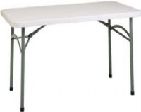 Office Star BT04Q Multi Purpose Table, 1.125" x 1.1 mm  Leg Tube, 45 mm Thick Table Top, 4', Durable Construction, Light Weight Sleek Design, Powder Coated Tubular Frame, Ideal for Indoor or Outdoor use (BT 04Q BT-04Q) 