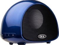 QFX BT100-BLU Portable Rechargable Bluetooth Speaker with Microphone, Blue, Compatible with all Bluetooth Capable Phones, Stream Music From Bluetooth Capable Devices, Receive and Make Calls With Bluetooth Capable Phones, Aux –In With PC, CD Players and MP3/MP4 Players, Built-in Lithium Battery, UPC 606540017937 (BT100BLU BT100 BLU BT-100-BLU BT-100BLU BT-100 BT 100-BLU) 