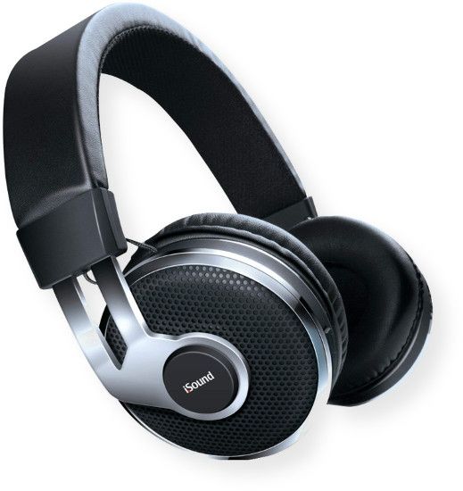 iSound BT-2500 Wireless Headphones with Mic and Music Controls; Black; 40mm tuned drivers; Bluetooth v3.0 + EDR for advanced wireless performance; Wirelessly play/pause/skip music and control volume; UPC 845620056002 (BT2500 BT 2500 BT-2500 PRO-6371 BT2500-HEAD ISOUND-BT2500)